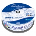 Zobrazit detail zboží: MEDIARANGE CD-R 700MB 52x Waterguard Photo Inkjet Fullprintable spindl 25pck/bal ()