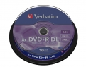 Zobrazit detail zboží: VERBATIM DVD+R 8,5GB 8x Double Layer spindl 10pck/BAL ()